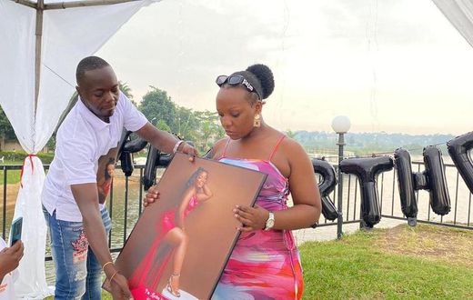 Bruno Betty's woman Nassolo showed no emotions at her surprise birthday