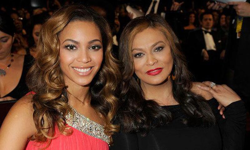 Beyonce with her mother Tina Knowles