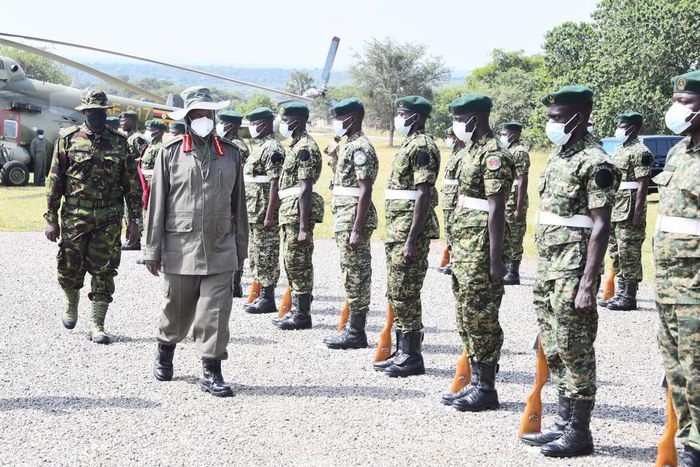 President Museveni arrives for the cabinet retreat in Kyankwanzi