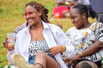 Happy revelers