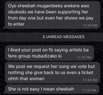 The conversation Kats had with the Sheebaholic