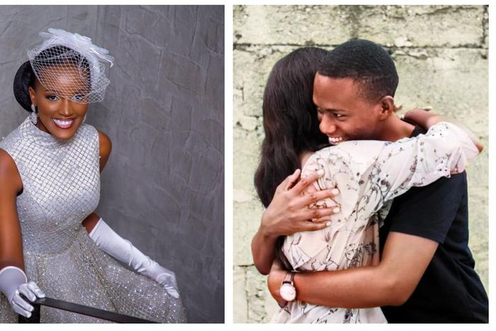 Vanessa Nakate and her fiancé Davis