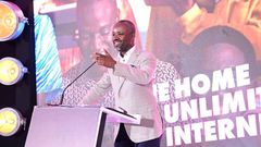 Deputy Speaker speaking at the launch of CanalBox, a new internet provider on the Ugandan market