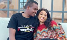 Canary Mugume and his wife Sasha