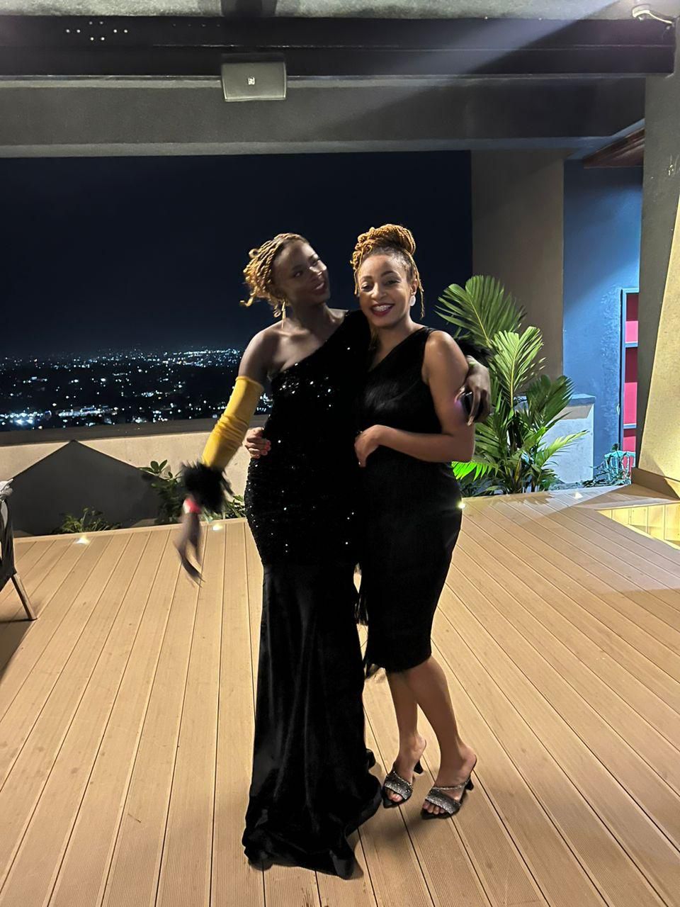 Libra Savage shares a light moment with TikTok's Felistus Gathii