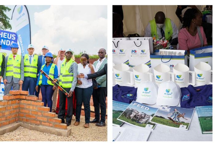 Groundbreaking for the new fish feeds factory in Njeru Municipality