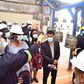 Hon Alice Kaboyo touring the cylinder factory
