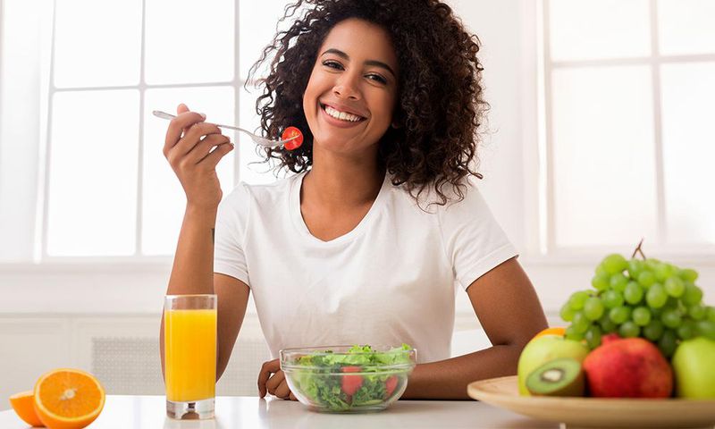 Woman eating