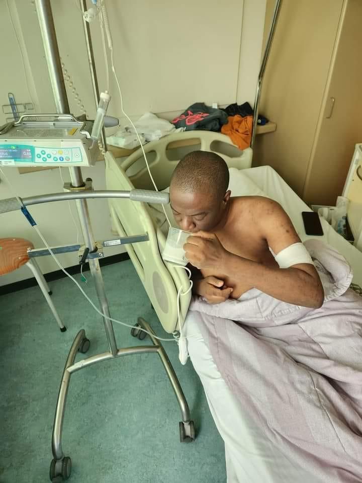 MP Ssegirinya on his hospital bed