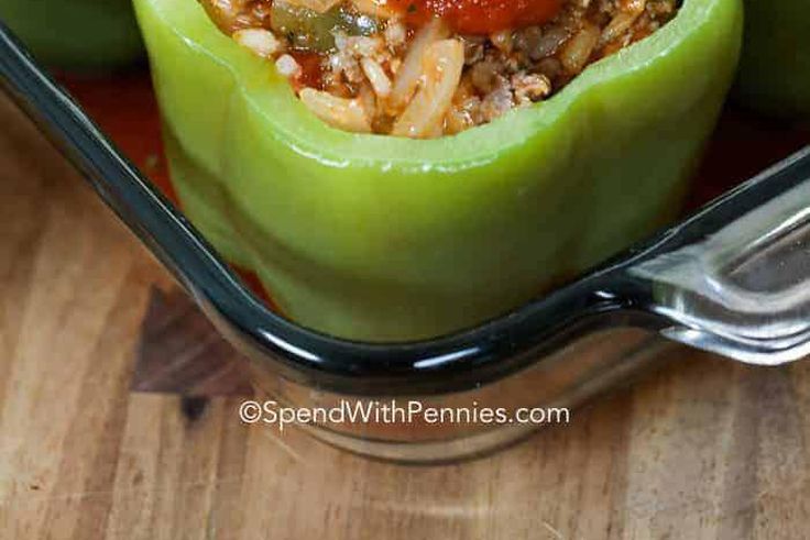 Try this stuffed green pepper recipe instead of baking/Courtesy
