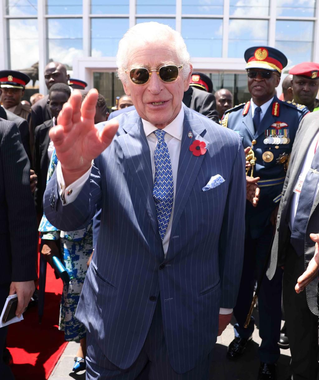 King Charles III accompanied President William Ruto to Uhuru Gardens on October 31, 2023