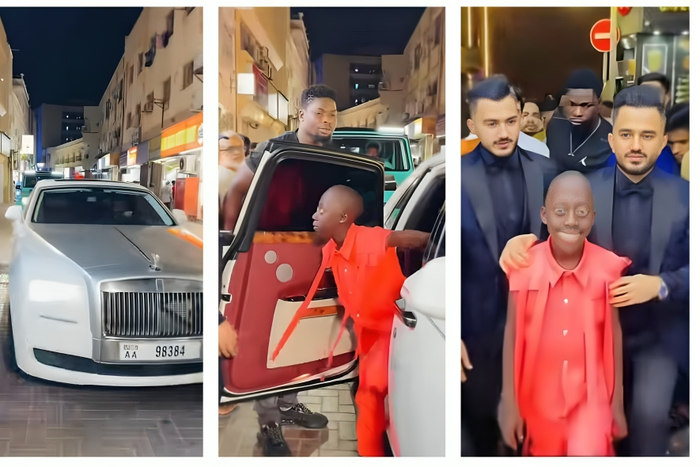 Tenge Tenge on arrival in Dubai