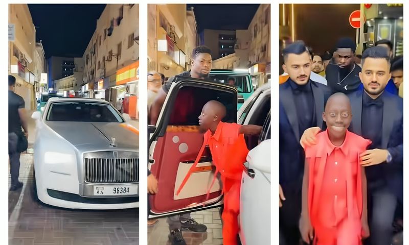 Tenge Tenge on arrival in Dubai