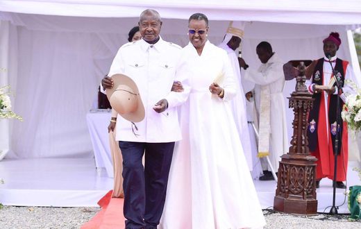 President Yoweri Museveni and Janet
