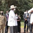 President Yoweri Museveni arriving for the launch of the 2024 population census results