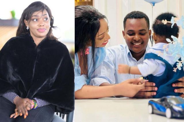 Sasha Ferguson, Canary Mugume and their son