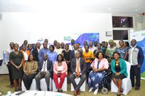 Human Rights Defenders in a group photo after the launch