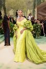 Maria Sharapova brought a big splash of color to the Met Gala red carpet.