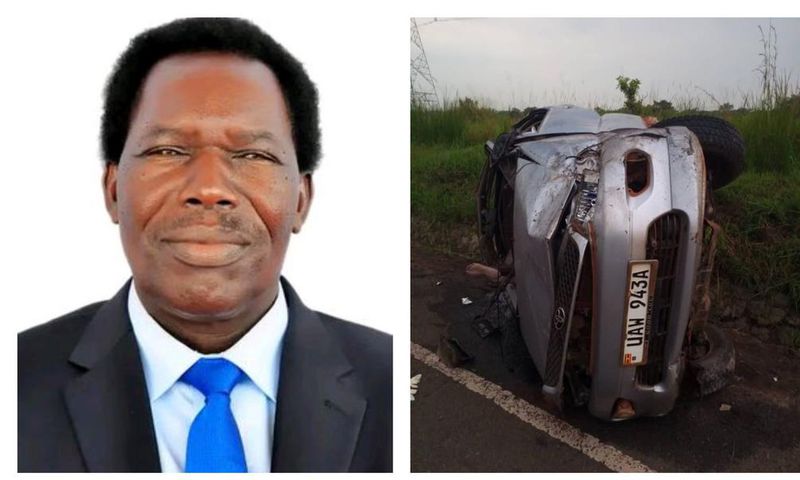 Hon Charles Angiro Gutomoi died in a car crash this morning