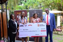 Caption (L-R) Hope Nuwagaba the Vision Group Head of Sales, Evelyn Nansikombi, UBL Acting Brand Manager Baileys, Lorraine Tukahirwa the Head of Marketing and Communications and Augustine Tamale  CFO Vision Group