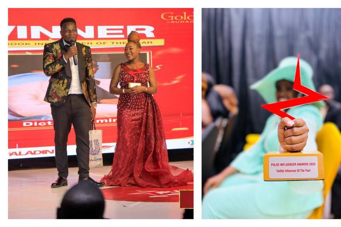 Dictator Amir, winner of the Facebook Influencer of the year was flanked by his partner Chosen Becky while Uwera Lyndah was the Twitter Influencer of the year