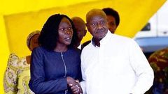 Hon Anite and president Museveni