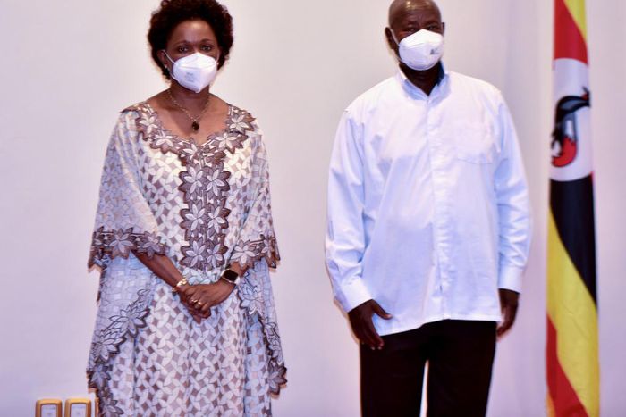 President Yoweri Museveni met with Nnabagereka Sylvia Nagginda Luswata at State House Entebbe