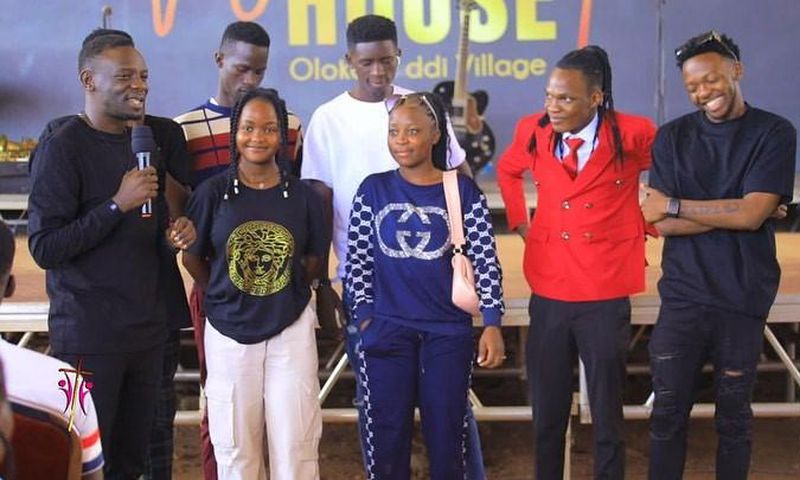 Pastor Wilson Bugembe welcomed the Tuli Bulala entertainment group to his church