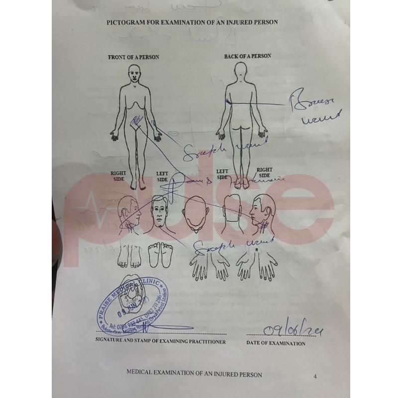 Sincere's medical report