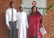 Hon Muhammad Ssegirinya (C) upon being discharged from Aga Khan hospital