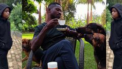 Shadrack Kyagulanyi mourns the loss of his dog 'Dido'/Instagram