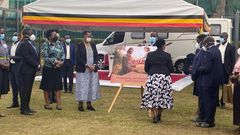 First Lady Janet Museveni officially unveiled the Jesus animated film at Makerere University in Kampala