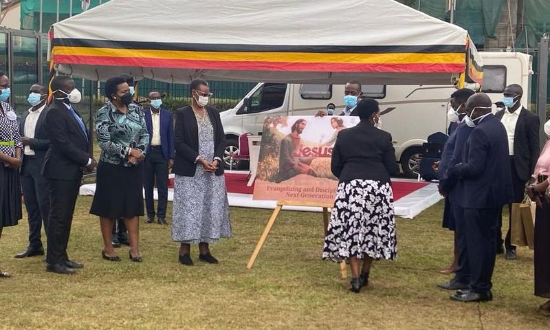 First Lady Janet Museveni officially unveiled the Jesus animated film at Makerere University in Kampala