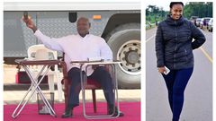 President Yoweri Museveni yesterday defended his use of a feature phone and also unveiled Precious Kamwiine, his social media expert