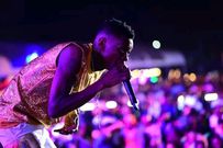 Chameloene performing during the Ggwanga Mujje concert recently