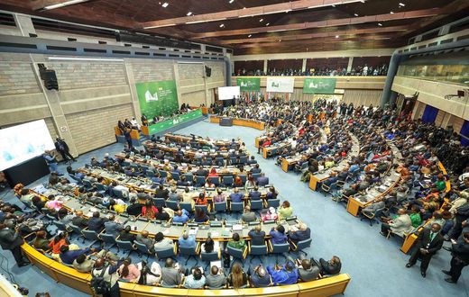 The Fifth Mid-Year Coordination Meeting of the African Union at the UN Complex in Gigiri, Nairobi County on Sunday, July 16, 2023.