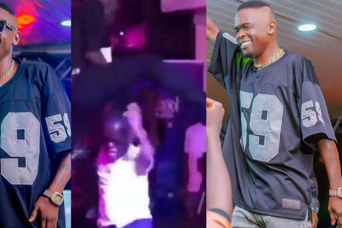 Weasel Manizo. Middle is a screengrab from the video