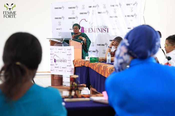 Mwanahamisi Singano delivering the keynote address