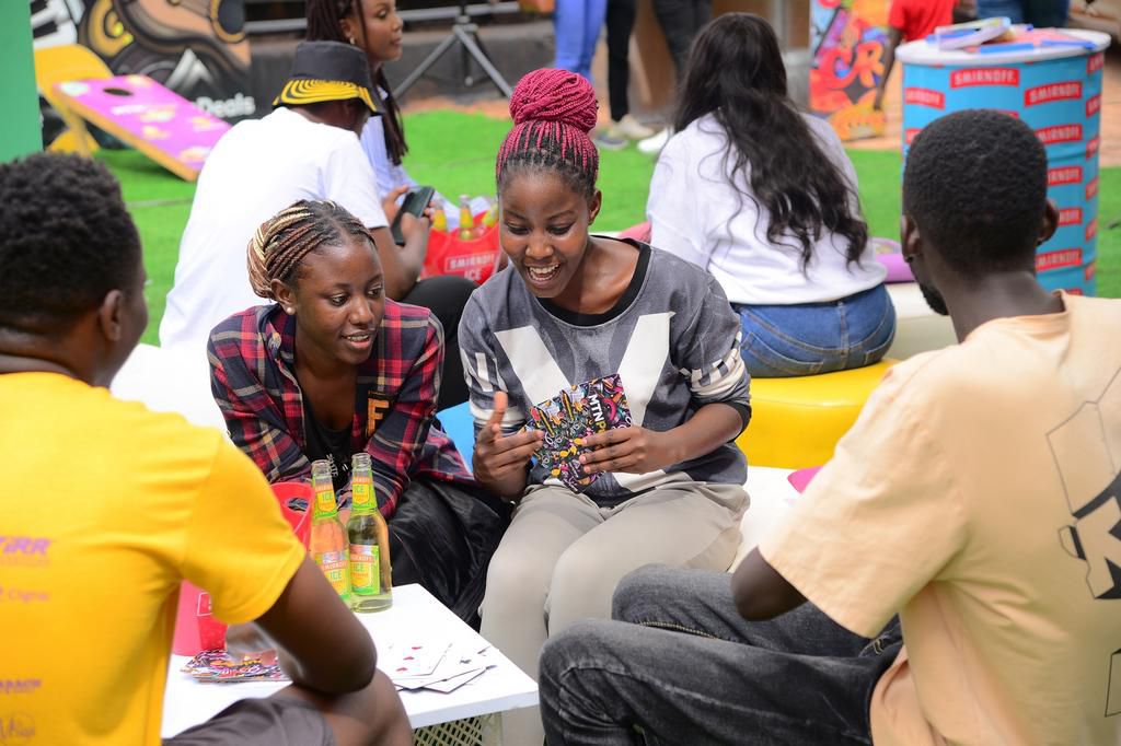 Campusers having a good time