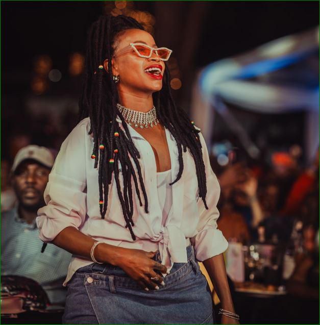 Sheebah Karungi made a surprise appearance at the the Blu 3 concert