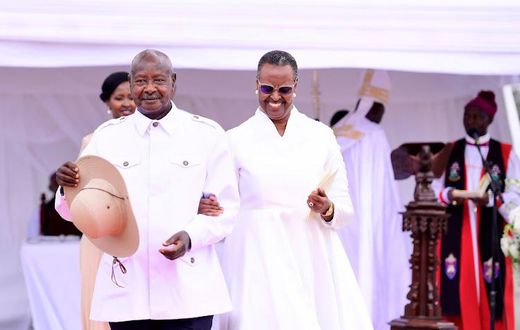 Ugandan President Yoweri Museveni with his wife Janet Muhoozi during their 50th wedding anniversary on August 26, 2023.Image: STATE HOUSE UGANDA