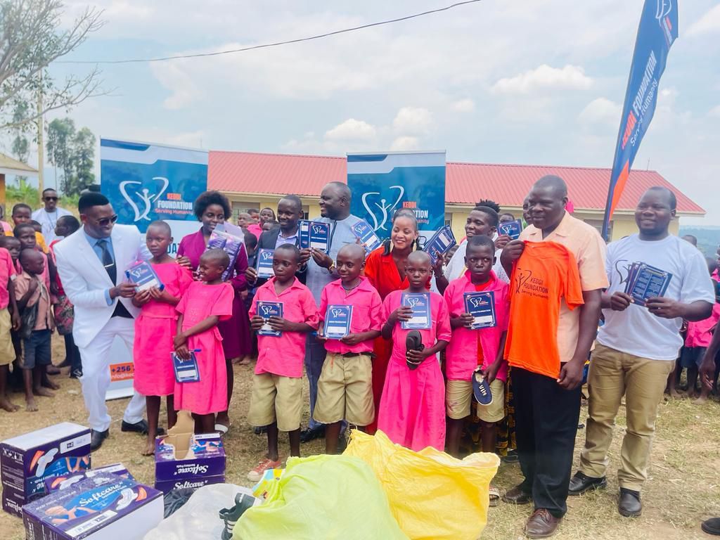 The learners also received scholastic materials