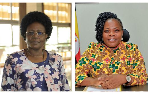 The Ministry of Karamoja under the Office of the Prime Minister (OPM) is run by Hon Mary Goretti Kitutu (L) and Agnes Nandutu (R), both from Eastern Uganda