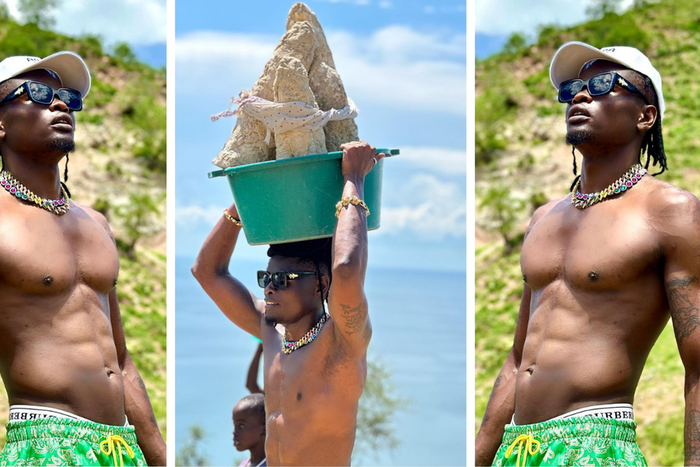 Pallaso takes pride in visit to Murchison Falls, makes risky gesture/Instagram