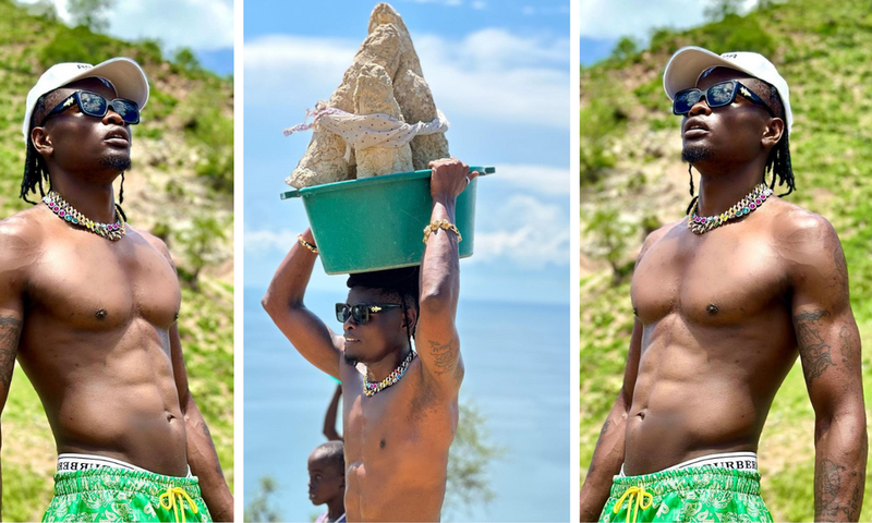 Pallaso takes pride in visit to Murchison Falls, makes risky gesture/Instagram