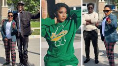 Like mother, like son: Ezekiel Mutesasira twins with mother for family hangout/Instagram