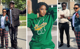 Like mother, like son: Ezekiel Mutesasira twins with mother for family hangout/Instagram
