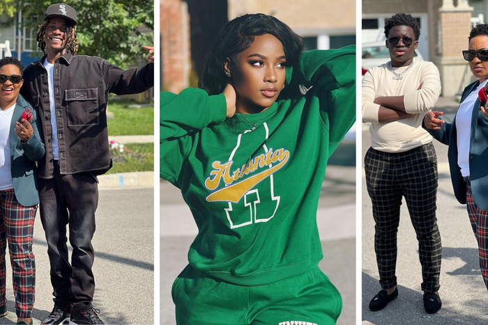 Like mother, like son: Ezekiel Mutesasira twins with mother for family hangout/Instagram