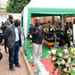 Thomas Tayebwa speaking to mourners at Kato Lubwama's home