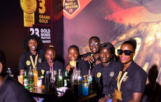 The Lady cranes show off their gold medals last night